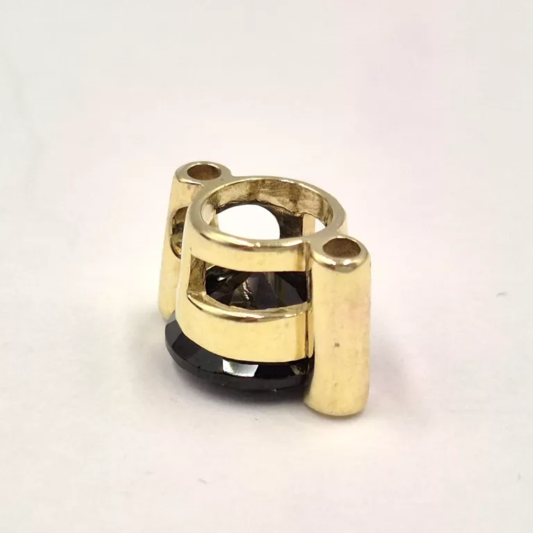 ZŁOTA ZAWIESZKA SYNTETYCZNY RUBIN 333 2,13G