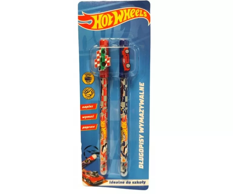 ZESTAW PRZYBORÓW DO PISANIA HOT WHEELS ST. MAJEWSKI 2 ELEMENTÓW