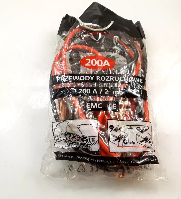 PRZEWODY ROZRUCHOWE 200 A 2 M
