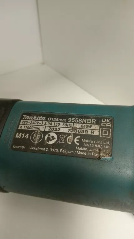 SZLIFIERKA KĄTOWA MAKITA 9558NBR