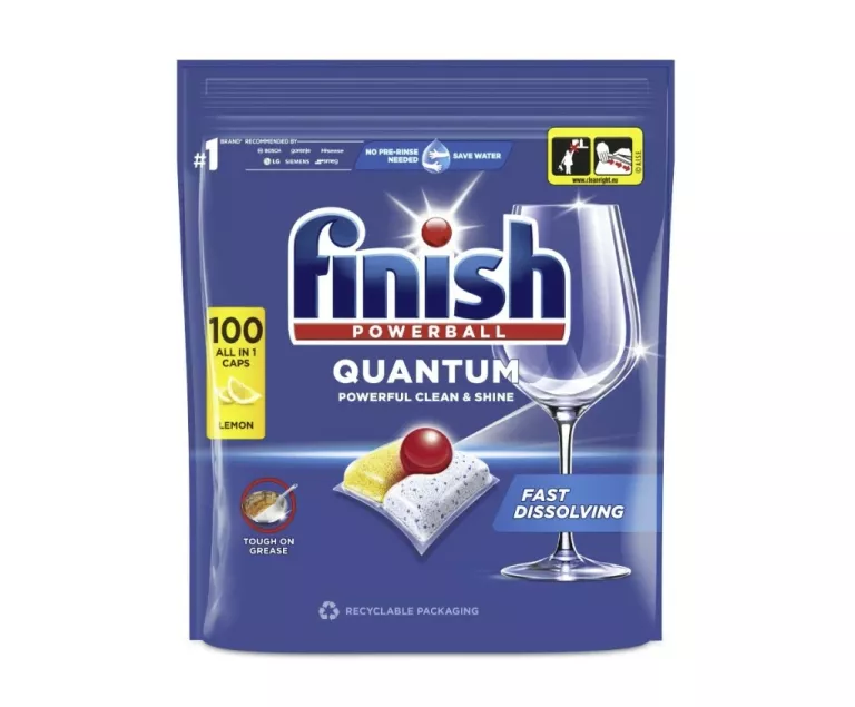 KAPSUŁKI DO ZMYWARKI FINISH QUANTUM ALL IN ONE LEMON 100
