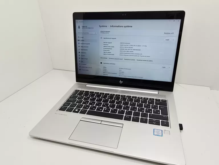 HP ELITEBOOK 850 G5 I5-7300U 8GB 256GB SSD FHD IPS WIN11