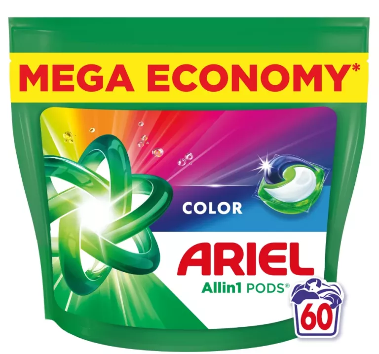 ARIEL COLOR ALLIN1, KAPSUŁKI DO PRANIA, 60 PRAŃ