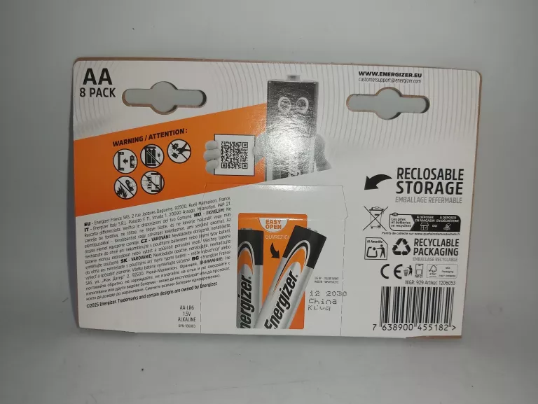 BATERIE ENERGIZER AA 8 SZT PRIMARY ALKALINE!