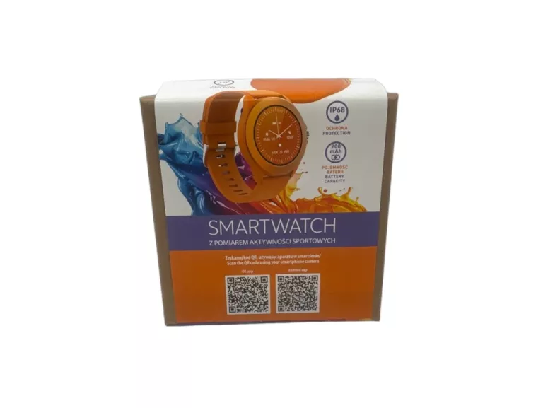SMARTWATCH FOREVER COLORUM CW-300 POMARAŃCZOWY IPS