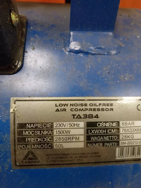 KOMPRESOR TAGRED 50L 384
