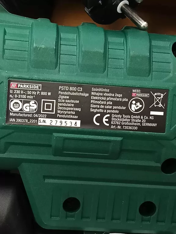 WYRZYNARKA PARKSIDE PSTD 800 C3