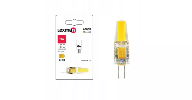 ŻARÓWKA LED G4 1,5W-19W 180 LM CIEPŁA BIEL LEXMAN