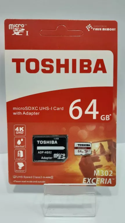 KARTA PAMIĘCI TOSCHIBA M302 EXCERIA 64 GB