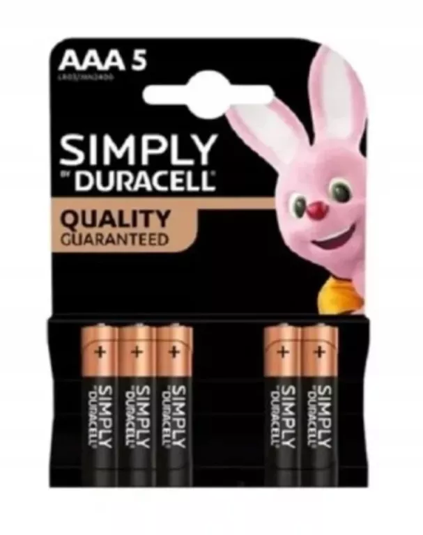 BATERIA ALKALICZNA DURACELL AAA (R3) 5 SZT