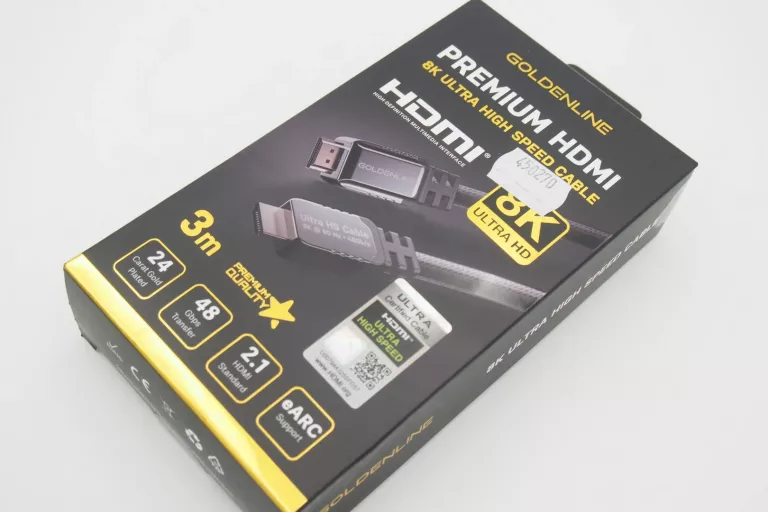 KABEL HDMI 2.1 8K ULTRA HD GOLDENLINE 3M