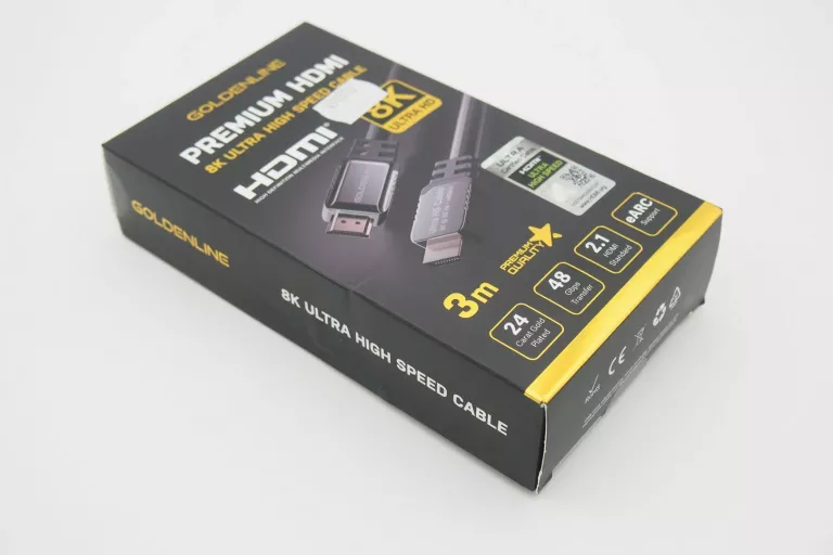 KABEL HDMI 2.1 8K ULTRA HD GOLDENLINE 3M