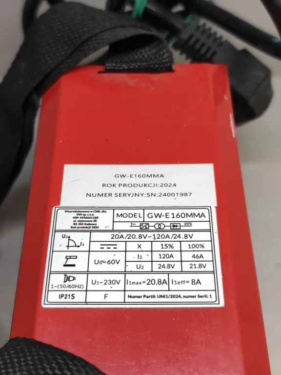 SPAWARKA GERMINA WELDING GW-E160MMA