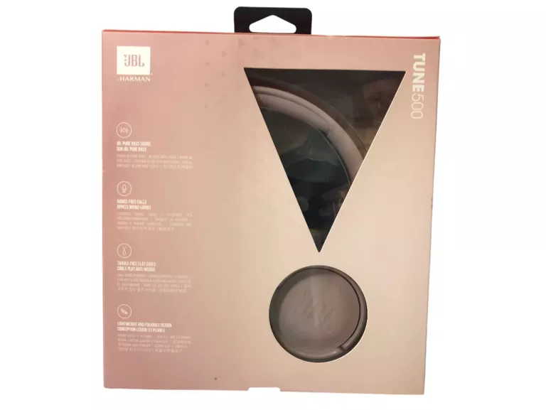 SŁUCHAWKI JBL TUNE500 PUDEŁKO