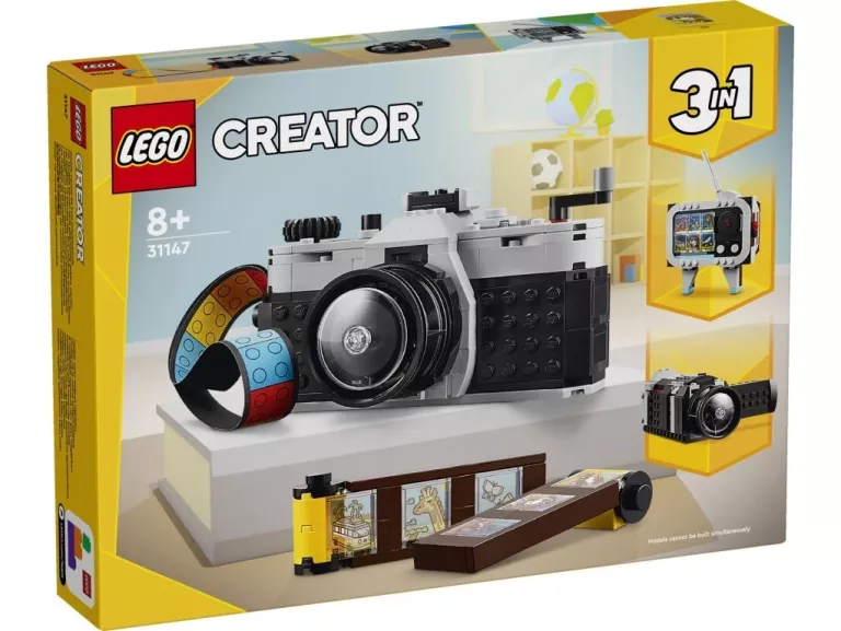 ORYGINALNE KLOCKI LEGO 31147 CREATOR 3W1 - APARAT W STYLU RETRO