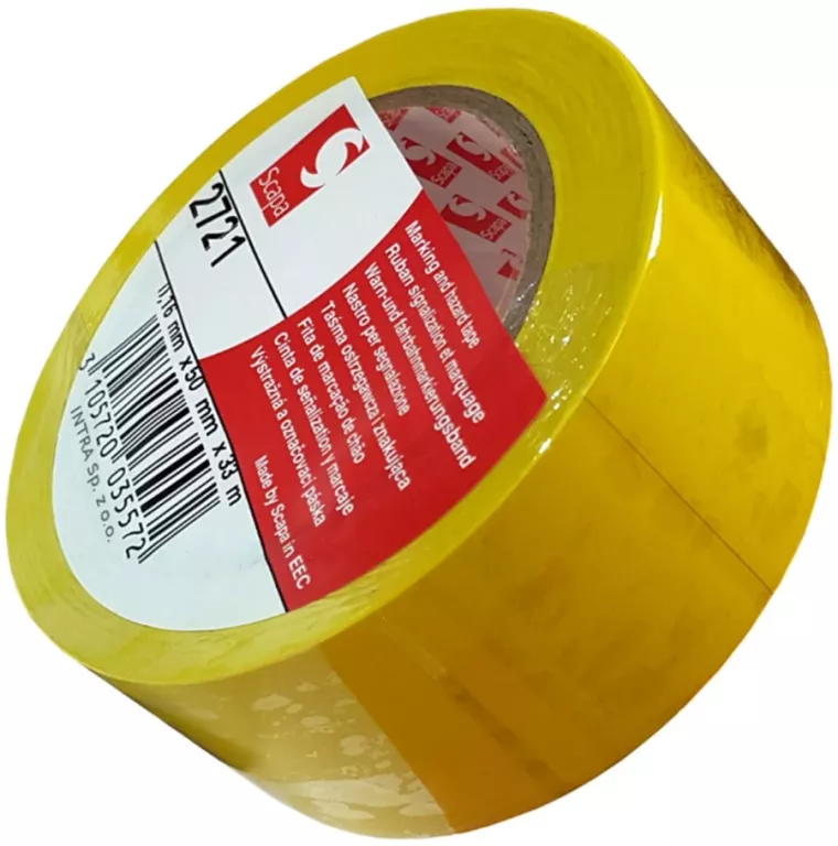 TAŚMA OSTRZEGAWCZA SCAPA 2721 ŻÓŁTA 50 MM X 33 MM
