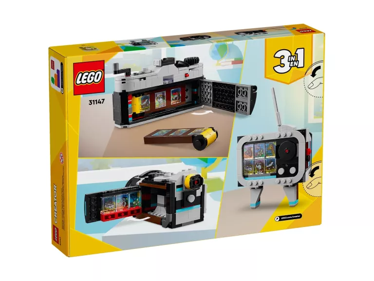 ORYGINALNE KLOCKI LEGO 31147 CREATOR 3W1 - APARAT W STYLU RETRO