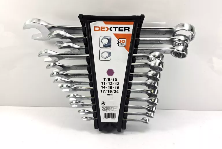 ZESTAW KLUCZY PŁASKO-OCZKOWYCH 12 SZT. DEXTER