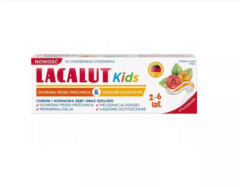LACALUT KIDS PASTA DO ZĘBÓW DLA DZIECI 2-6 LAT 55 ML