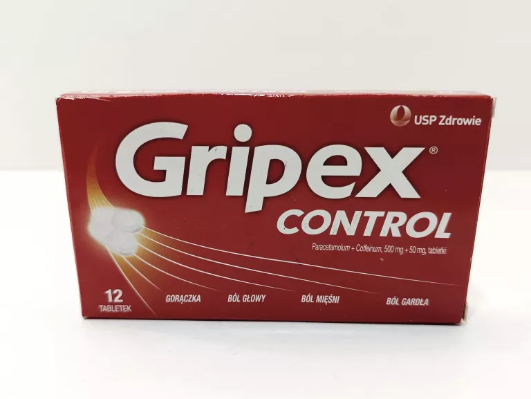 GRIPEX CONTROL PIERWSZE OBJAWY PRZEZIĘBIENIA I GRYPY 12 TABLETEK