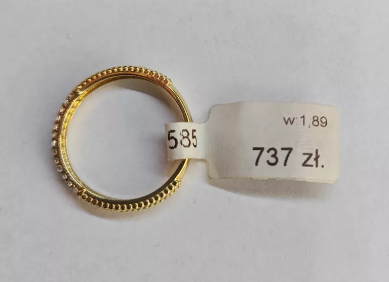 ZŁOTY PIERŚCIONEK 585 1,89G