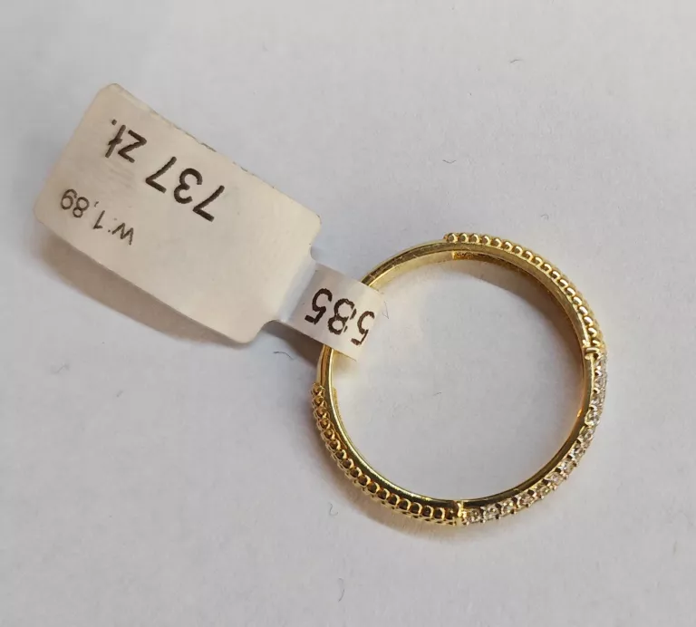 ZŁOTY PIERŚCIONEK 585 1,89G