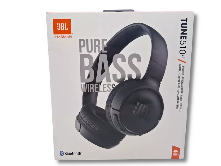 SŁUCHAWKI BEZPRZEWODOWE NAUSZNE JBL TUNE 510BT