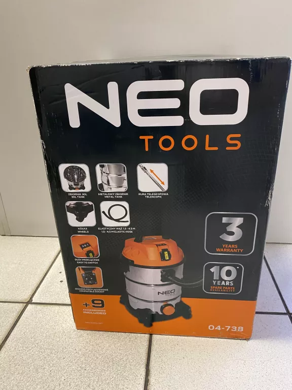 NEO TOOLS ODKURZACZ 1400W KOMPLET