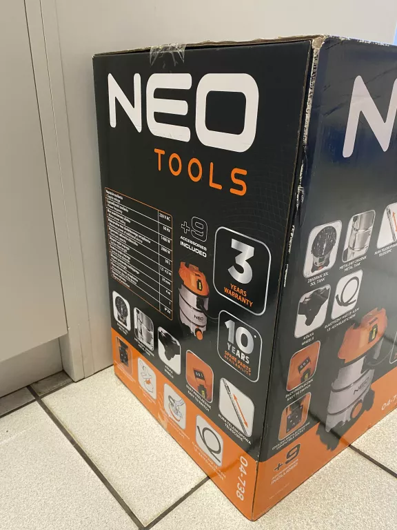 NEO TOOLS ODKURZACZ 1400W KOMPLET