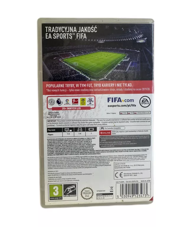 GRA NINTENDO SWITCH- FIFA 20