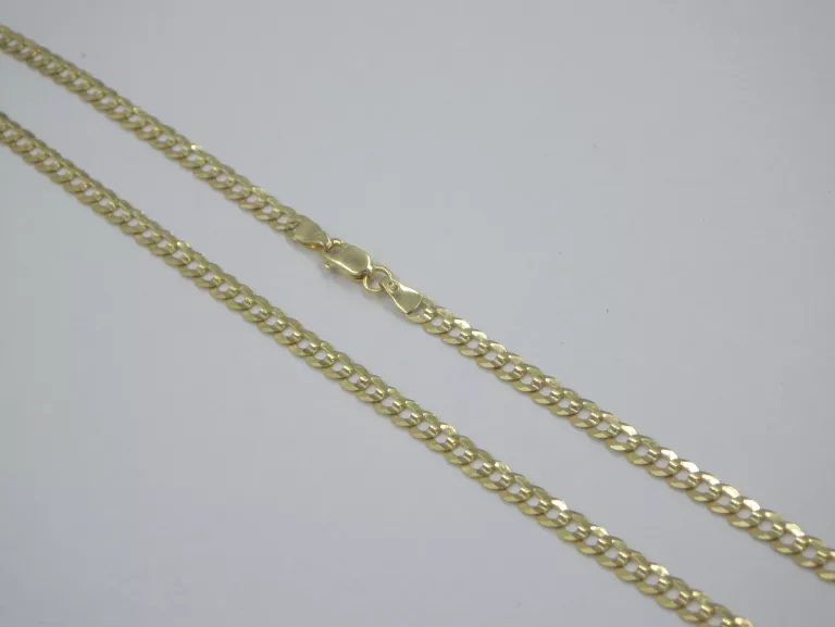 ŁAŃCUSZEK PANCERKA ZŁOTO 585 5,85G 50CM