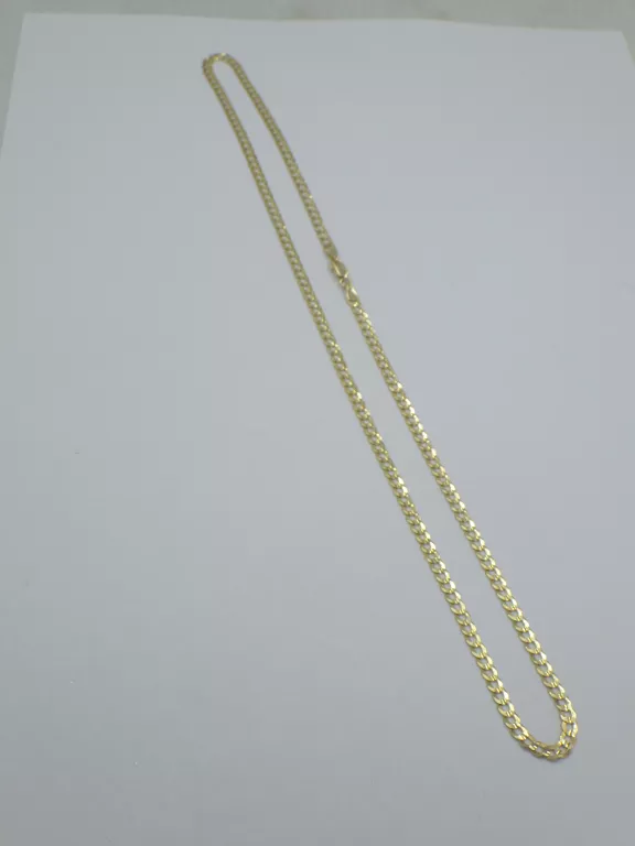 ŁAŃCUSZEK PANCERKA ZŁOTO 585 5,85G 50CM