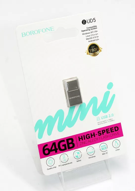 pendrive-bud5-mini-finesse-usb-20-64gb-borofone-ean-gtin-6941991119040