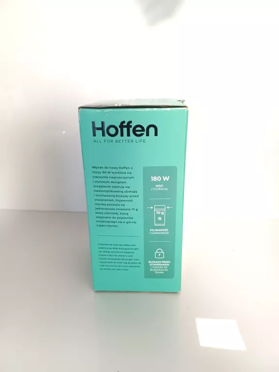 ELEKTRYCZNY MŁYNEK DO KAWY HOFFEN CG-3344