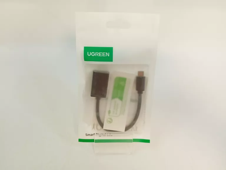 PRZEJŚCIÓWKA ADAPTER MICRO USB (MĘSKI) - USB-A (ŻEŃSKI) OTG PŁASKI 0.15M -