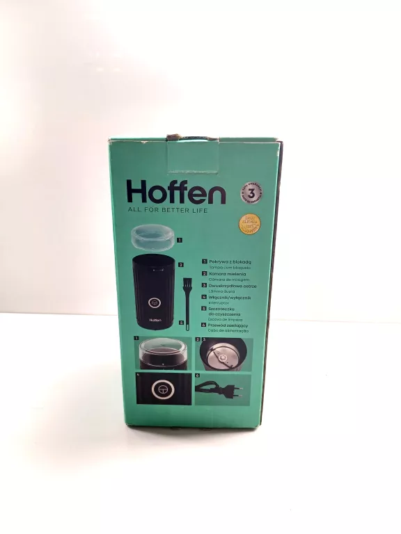 ELEKTRYCZNY MŁYNEK DO KAWY HOFFEN CG-3344
