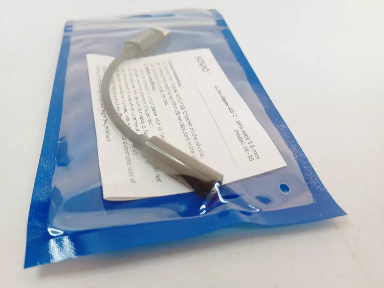 KABEL ADAPTER SAVIO AK-35 USB TYP C - MINI JACK 3