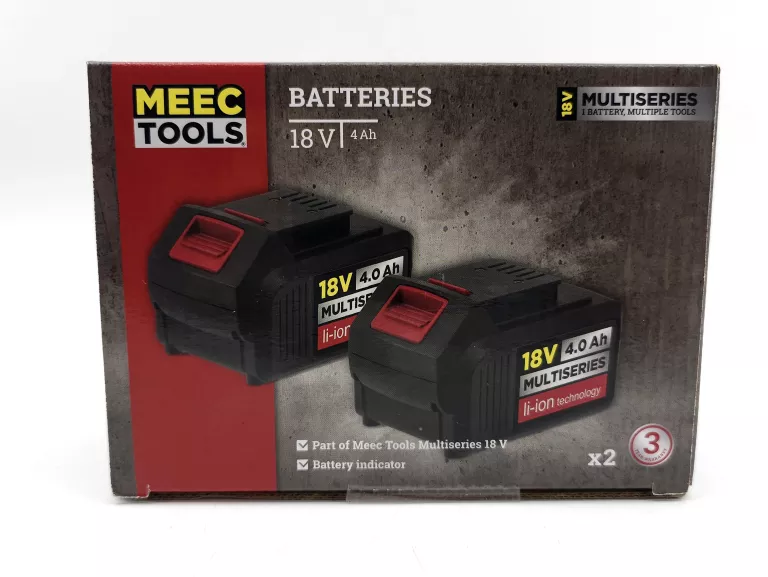 AKUMULATORY 2 SZT. MEEC TOOLS 18 V 4,0 AH