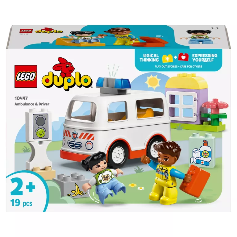 LEGO DUPLO 10447 KARETKA Z KIEROWCĄ USZKODZONY KARTON