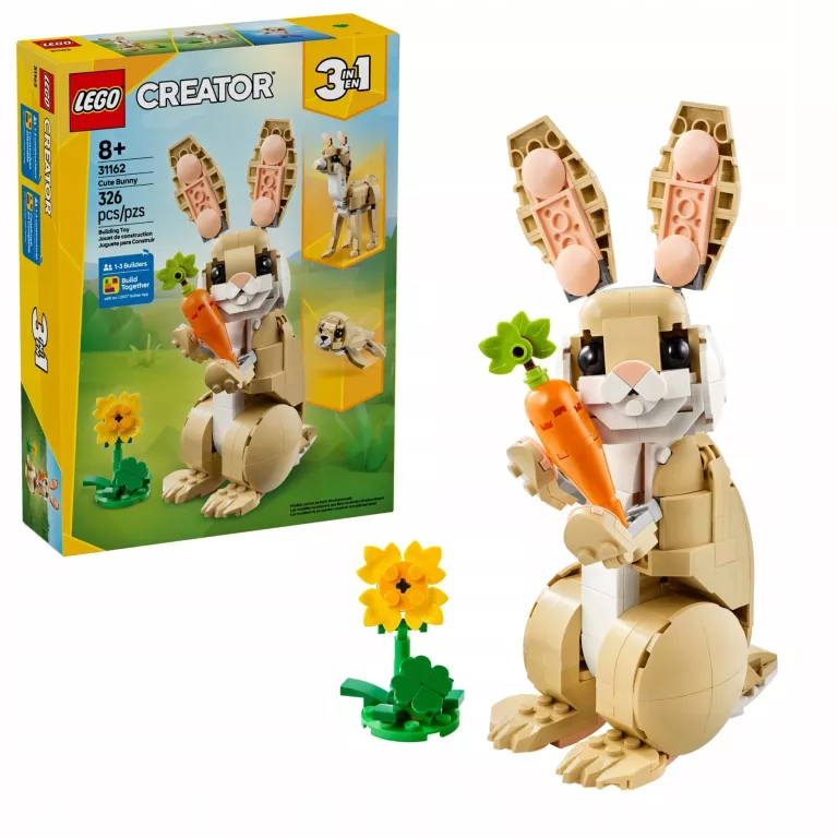 LEGO CREATOR 3 W 1 31162 TWÓRCA SŁODKI KRÓLICZEK USZKODZONY KARTON