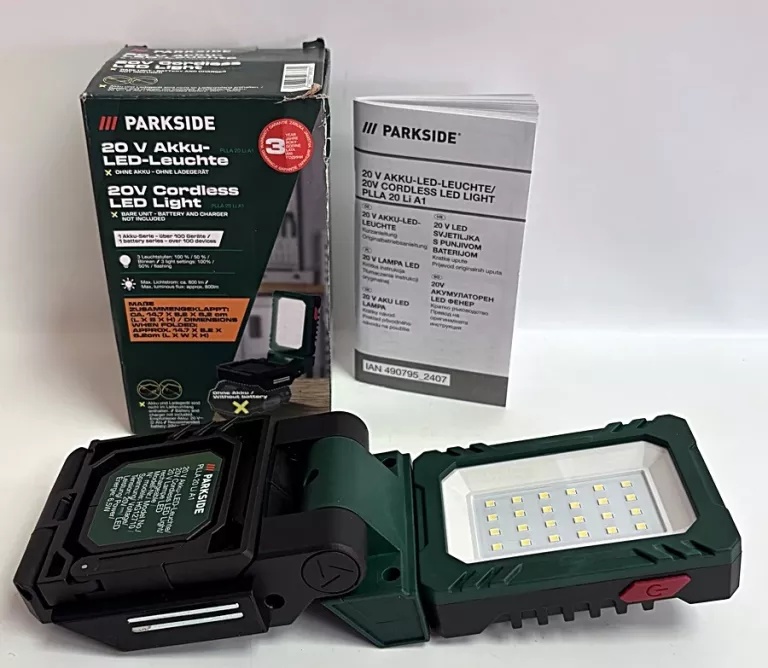 AKUMULATOROWA LAMPA LED, 20 V, PLLA 20 LI A1