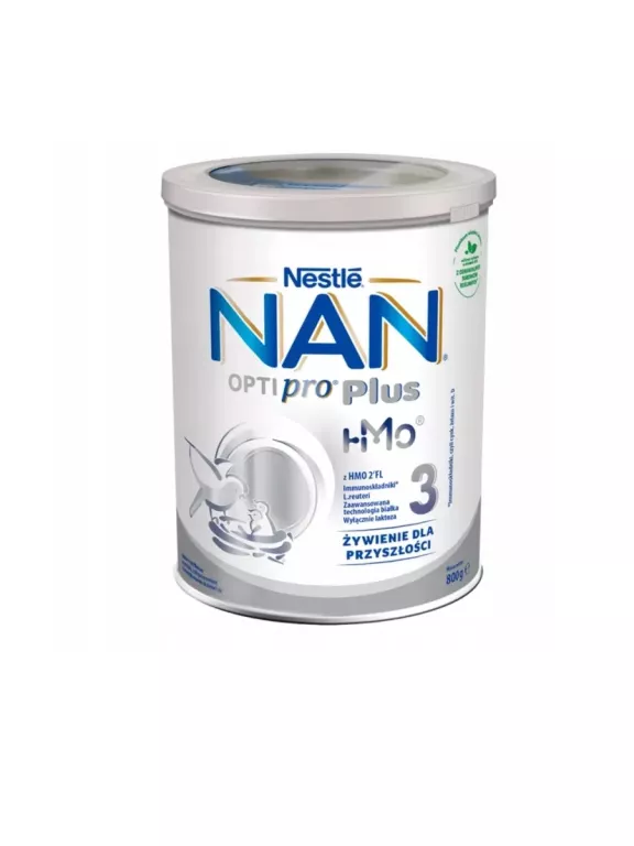 NAN OPTIPRO PLUS 3 HMO PRODUKT NA BAZIE MLEKA DLA MAŁYCH DZIECI 800 G
