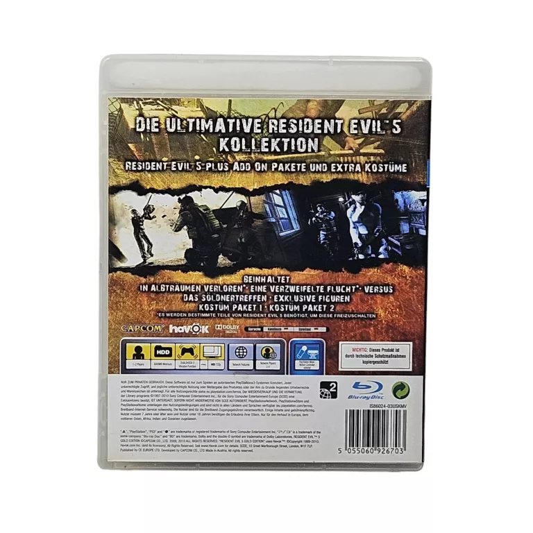 GRA PS3 RESIDENT EVIL 5 GOLD EDITION