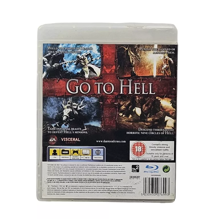 GRA PS3 DANTE'S INFERNO