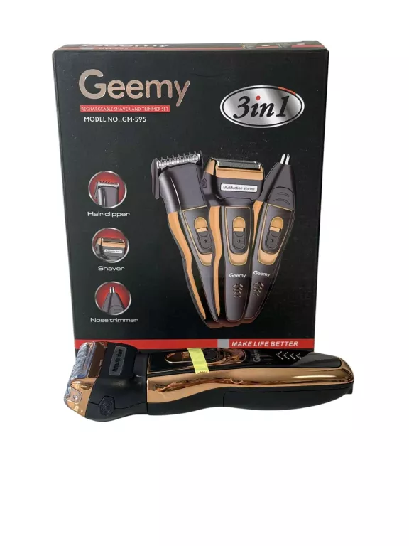 MASZYNKA DO GOLENIA TRYMER GOLARKA 3W1 GEMMY