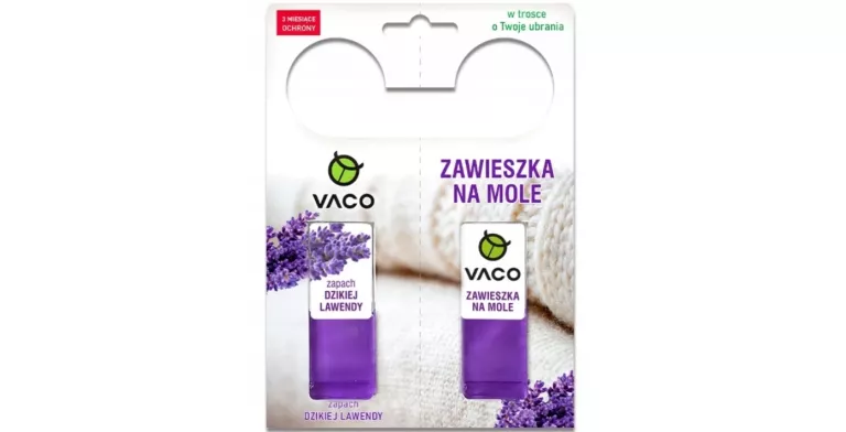 VACO ZAWIESZKA NA MOLE W ŻELU LAWENDA 1 OPAKOWANIE 2 SZTUKOWE 590182195847