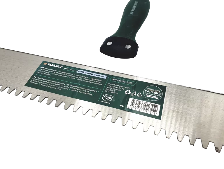 SZPACHELKA SZPACHLA ZĘBATA DO KLEJU 60CM ZĄB STAL