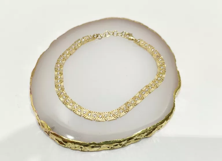 ZŁOTA BRANSOLETKA TRÓJKĄRTY 5,66G 585