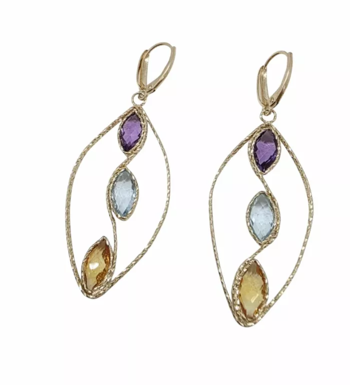 ŚLICZNE ZŁOTE KOLCZYKI W: 6,5G P: 585