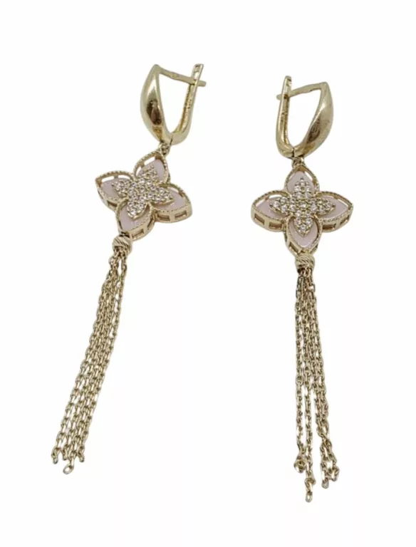 ŚLICZNE ZŁOTE KOLCZYKI W: 6G P:585